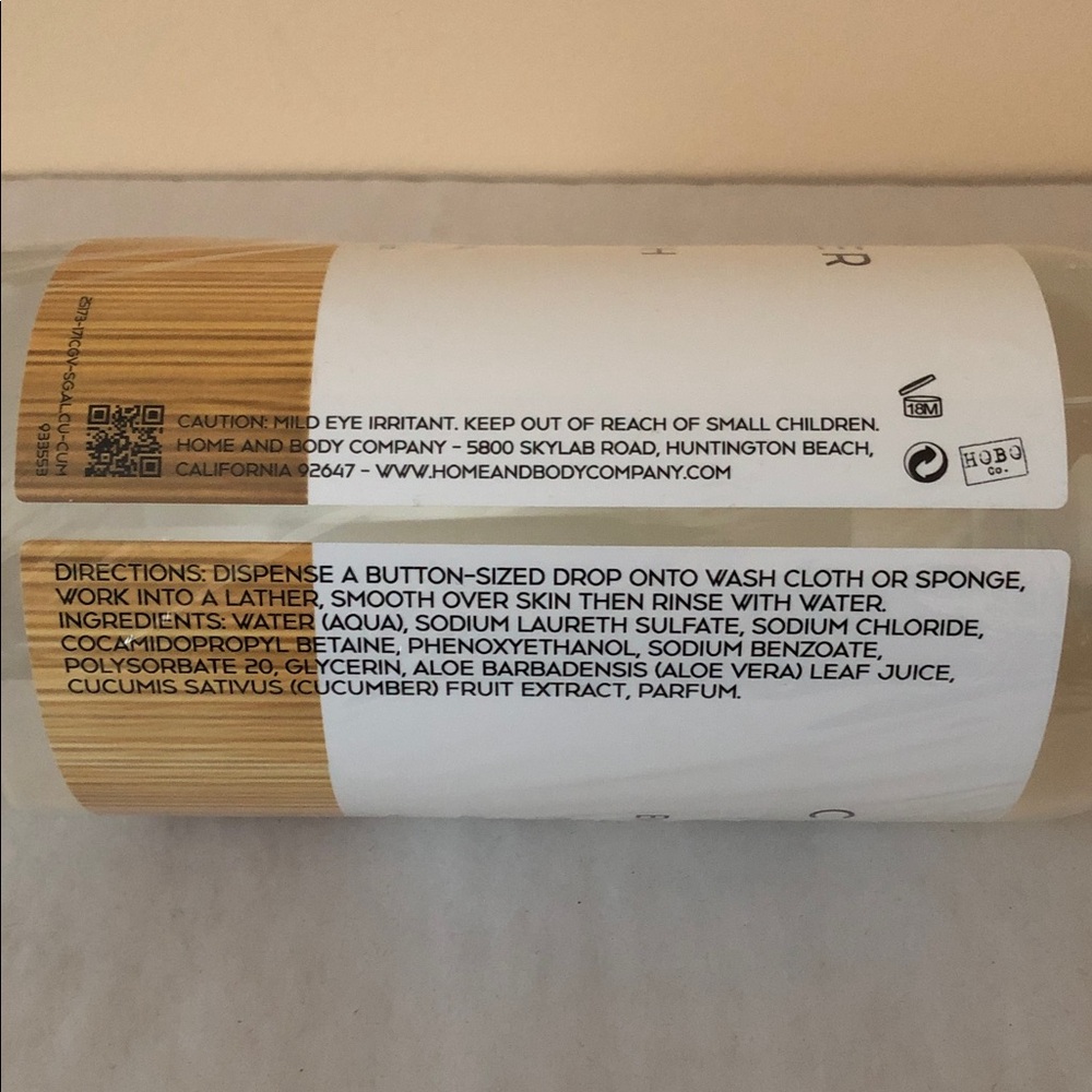 HOME AND BODY COMPANY Calm Grove Cucumber Mint Body Wash New - Picture 3 of 5